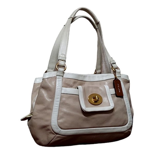 Coach Cricket Tri Tonal Shoulder Hobo Gently Loved - Picture 7 of 10